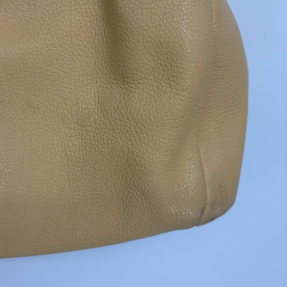 Coach Madison Phoebe Leather Shoulder Bag in Butter Yellow and Silver - Picture 2 of 12